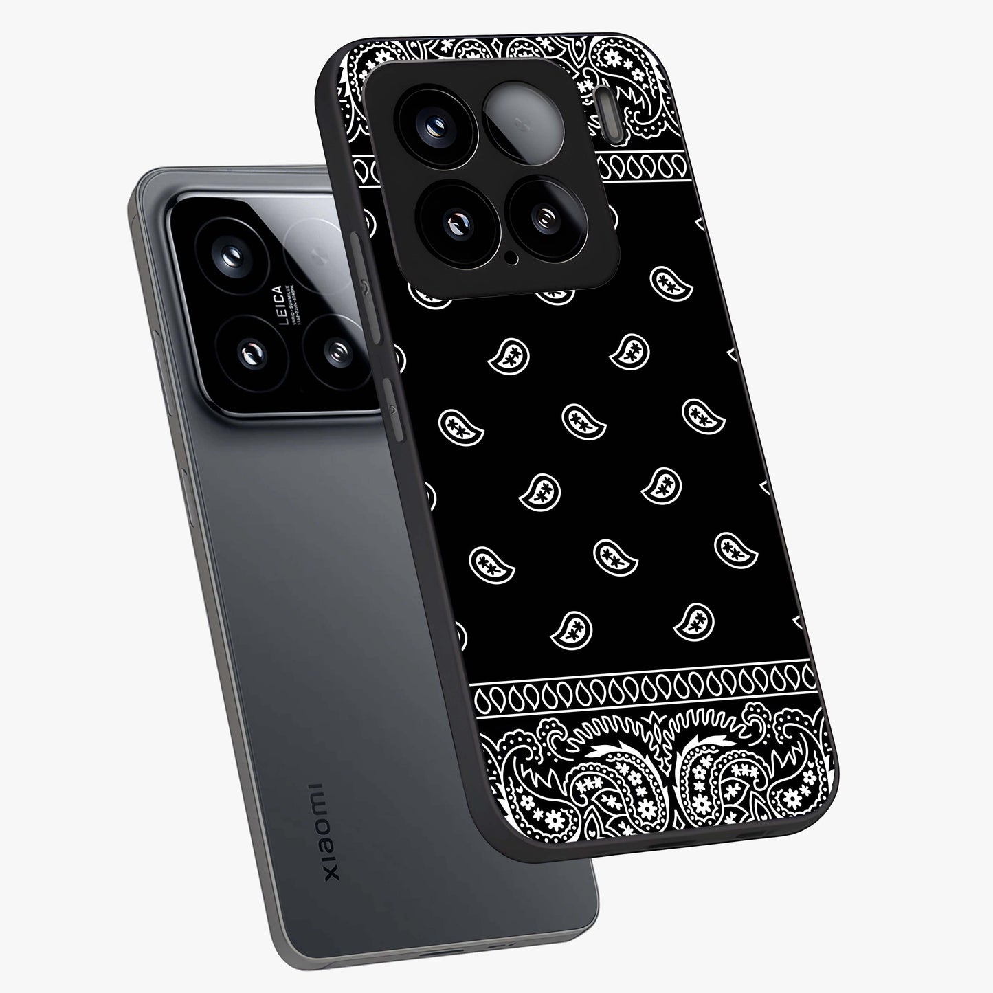 Retro Rebel Threads Glass Case displayed in angled mockup highlighting retro inspired graphic design with rebellious aesthetic.