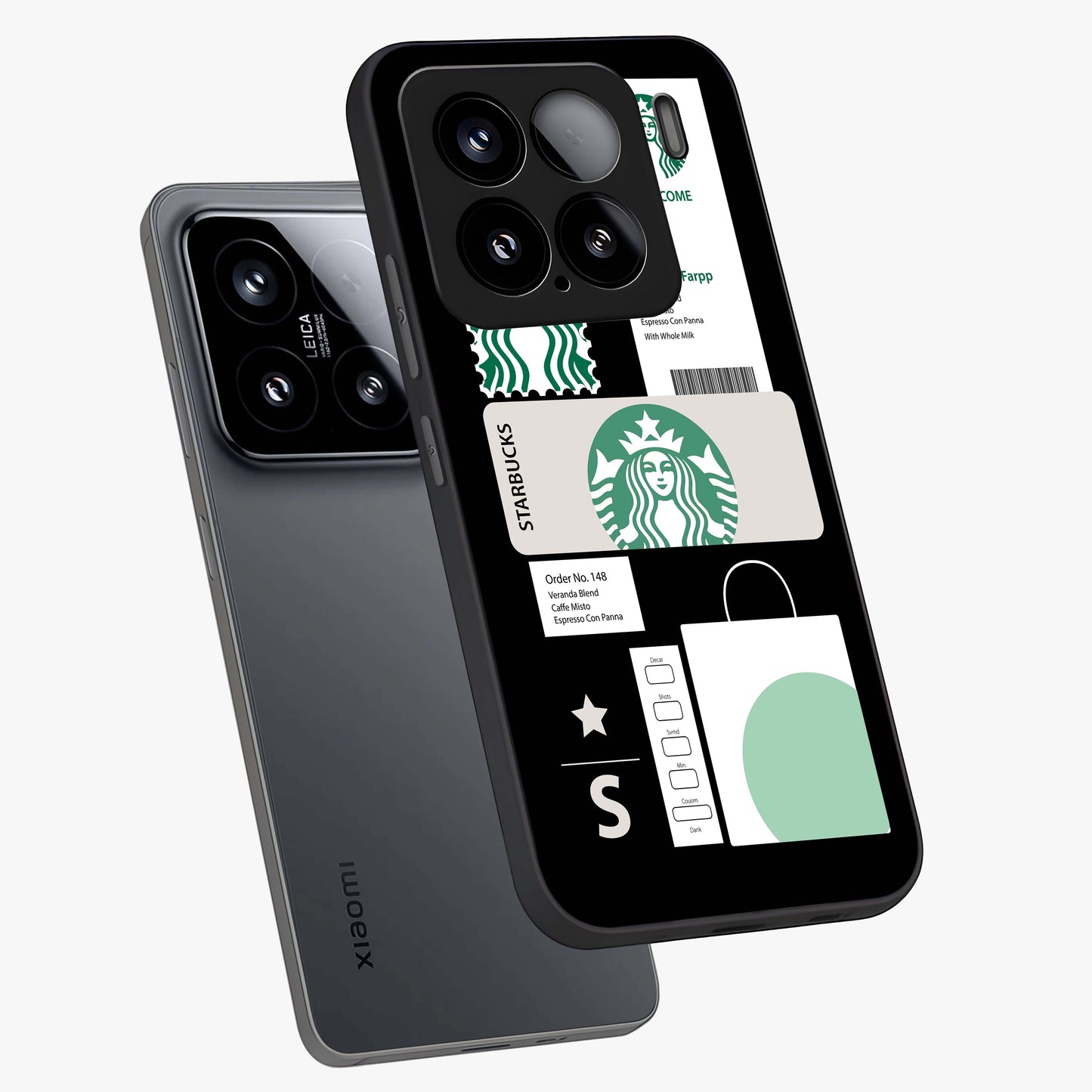Starbucks Mocha Glass Case displayed in angled mockup highlighting stylish mocha themed design with cozy café aesthetic.
