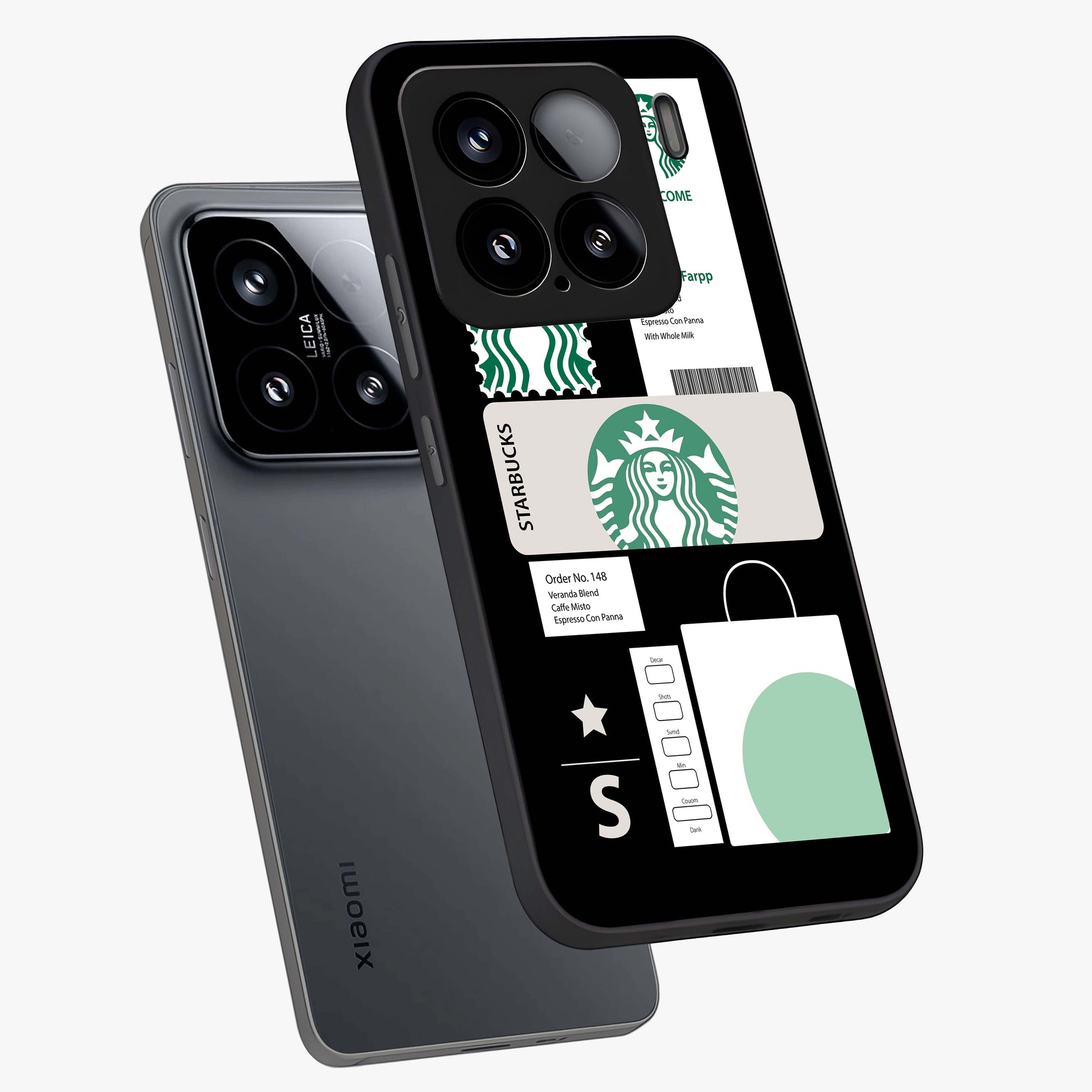 Starbucks Mocha Glass Case displayed in angled mockup highlighting stylish mocha themed design with cozy café aesthetic.