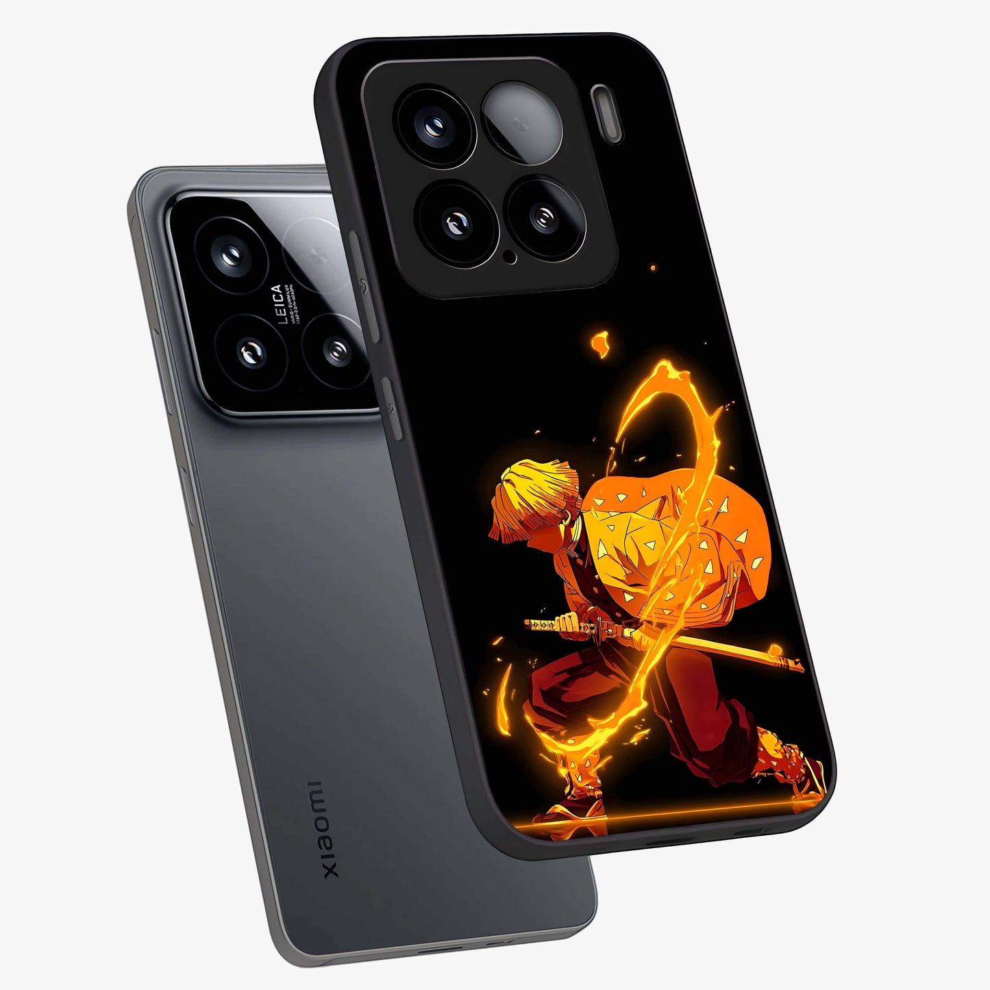 Thunder Flame Execution Glass Case displayed in angled mockup highlighting dramatic fire themed design with intense fantasy aesthetic.