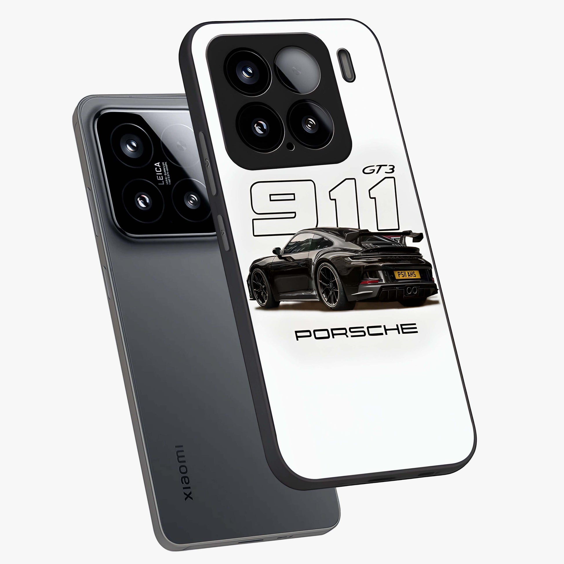 Turbo Legacy Icon Glass Case displayed in angled mockup highlighting dynamic automotive design with performance aesthetic.
