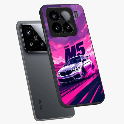 Velocity Drift Pulse Glass Case displayed in angled mockup highlighting dynamic drift design with sporty automotive aesthetic.