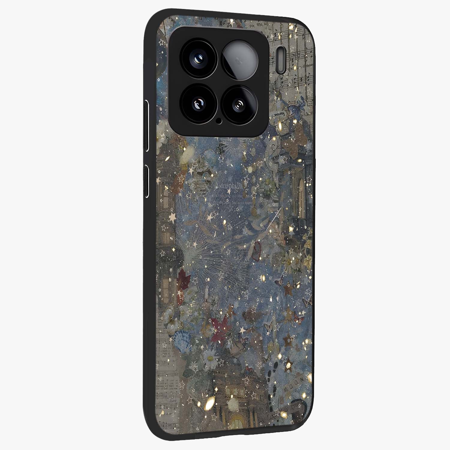 Aesthetic Astrolophia Glass Case upright view showcasing soft aesthetic theme with stylish modern look.