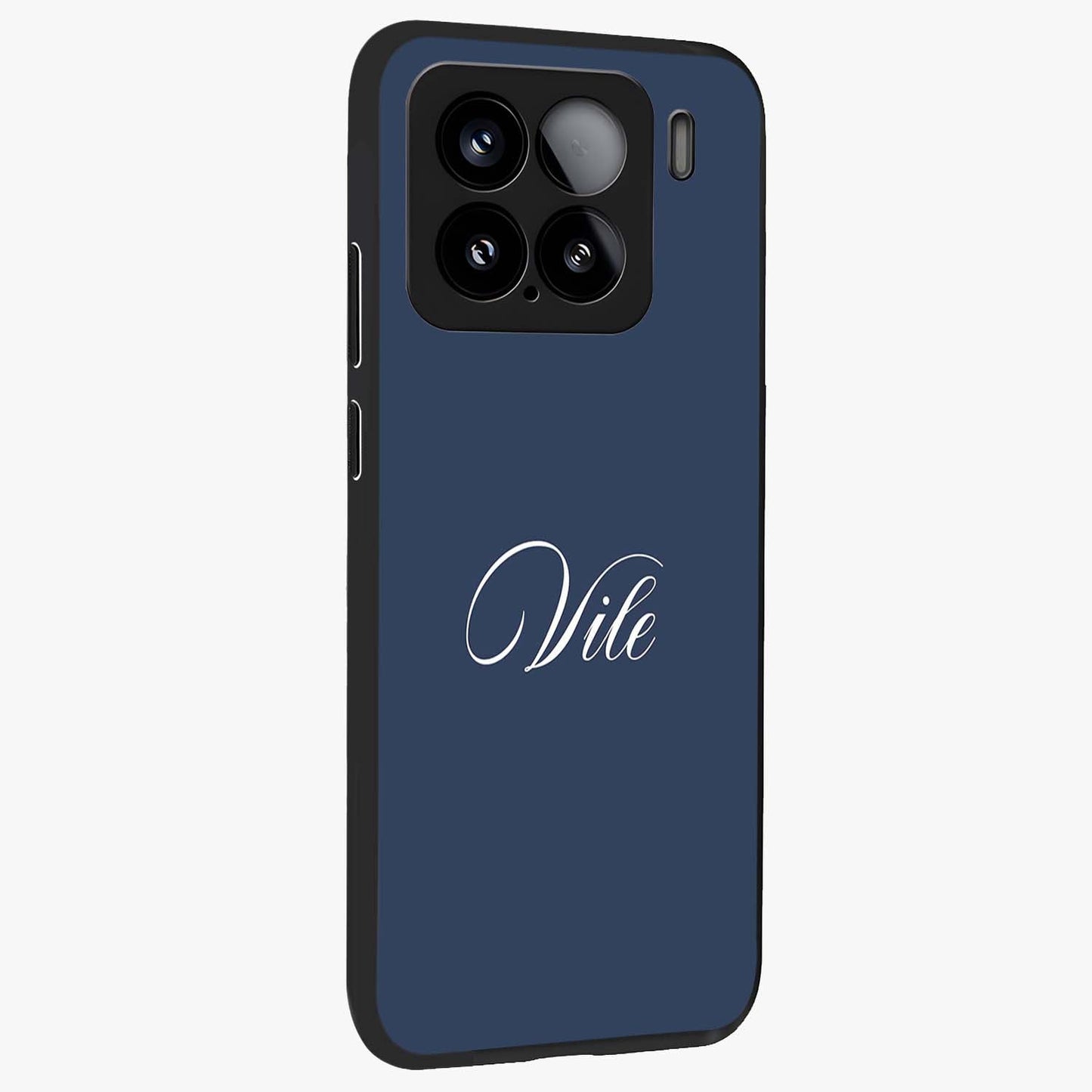 Blue Vintage Floral Pattern Glass Case displayed in angled mockup highlighting classic blue floral pattern and retro aesthetic design.