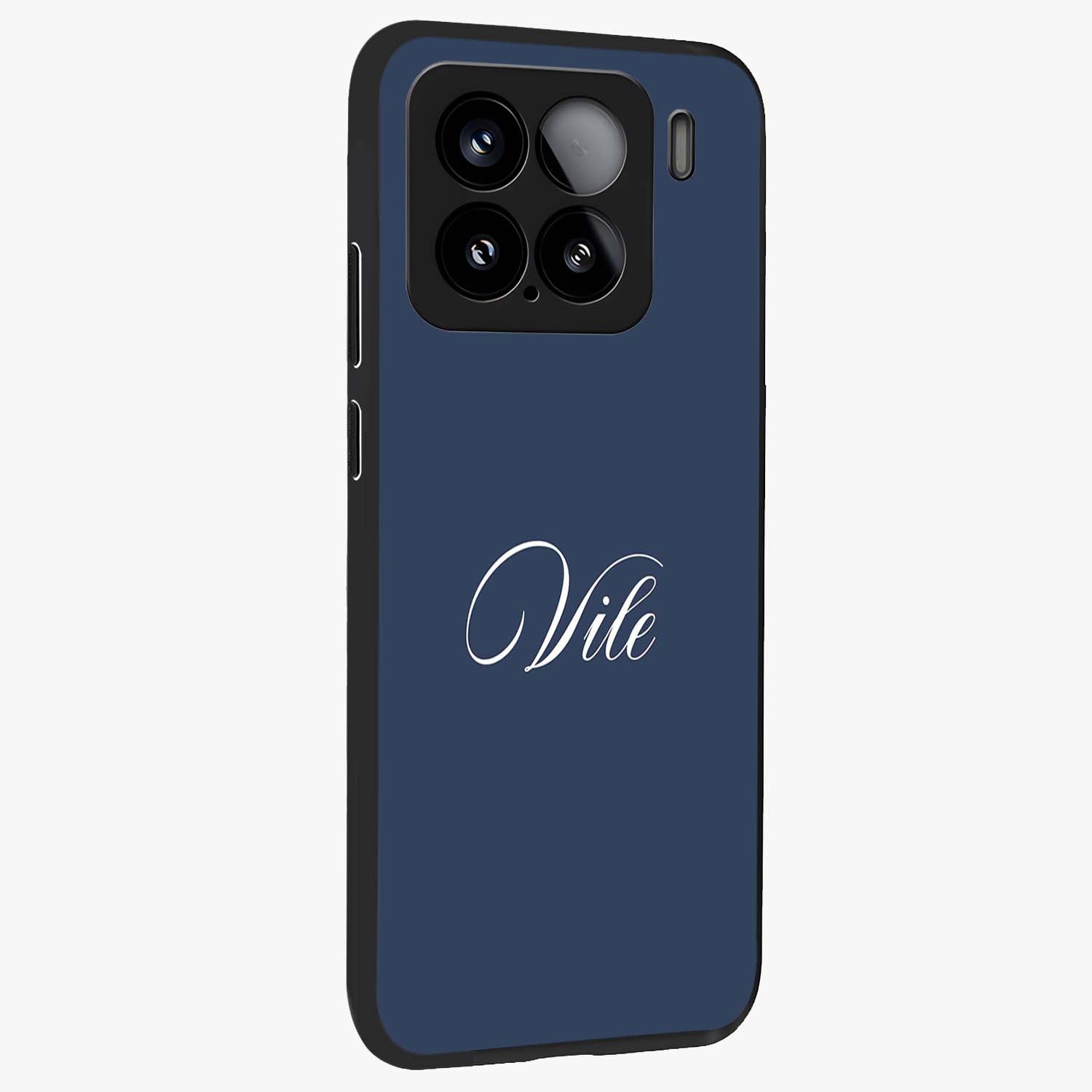 Blue Vintage Floral Pattern Glass Case displayed in angled mockup highlighting classic blue floral pattern and retro aesthetic design.