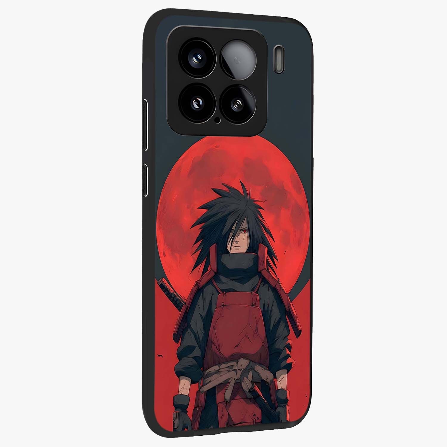 Crimson Moon Warlord Glass Case upright view showcasing powerful warlord artwork with dark celestial theme.
