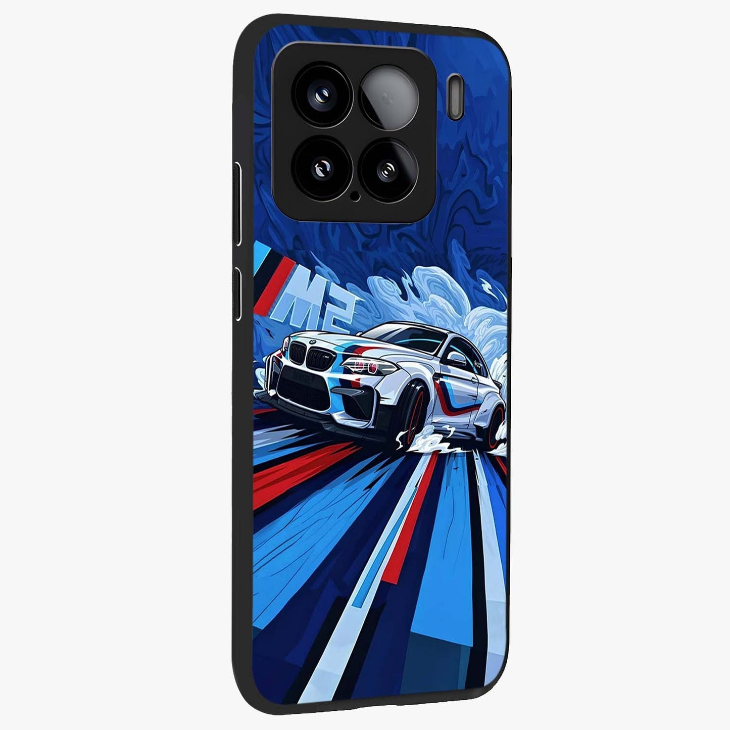 Drift Power Rush Glass Case upright view showcasing high speed racing artwork with bold automotive theme.