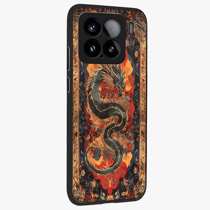 Inferno Dragon Soul Glass Case upright view showcasing intense dragon artwork with fantasy fire theme.