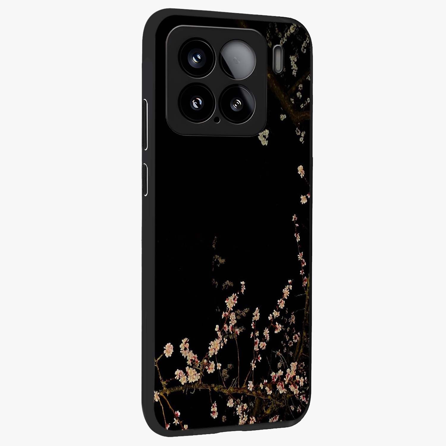 Petal Moon Light With Custom Name Glass Case upright view showcasing elegant floral moon artwork with personalized aesthetic.