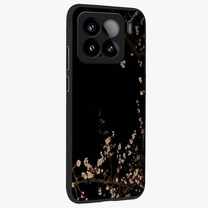 Petal Moon Light With Custom Name Glass Case upright view showcasing elegant floral moon artwork with personalized aesthetic.