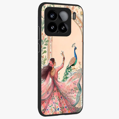 Royal Grace Muse Glass Case upright view showcasing stylish artistic artwork with sophisticated royal theme.
