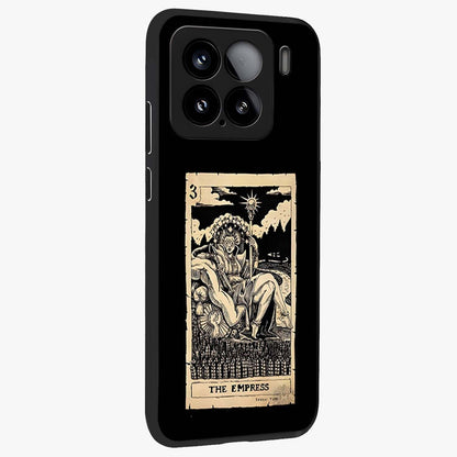 The Empress Glass Case upright view showcasing powerful empress themed artwork with luxurious artistic theme.