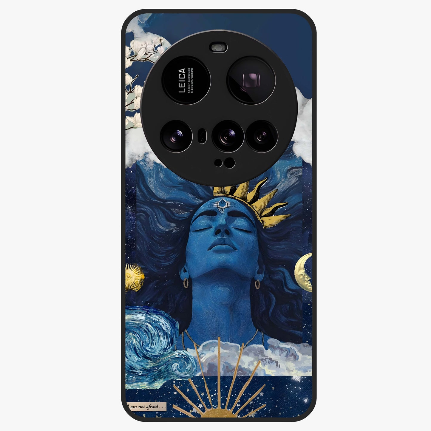 Aesthetic Lord Shiva Glass Case showing flat back view with divine Shiva artwork and glossy glass finish.