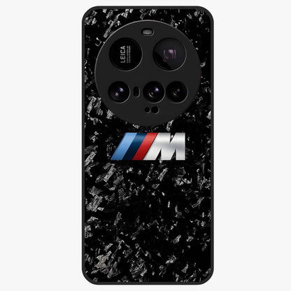 Carbon Speed Mark Glass Case showing flat back view with sporty carbon pattern artwork and glossy glass finish.