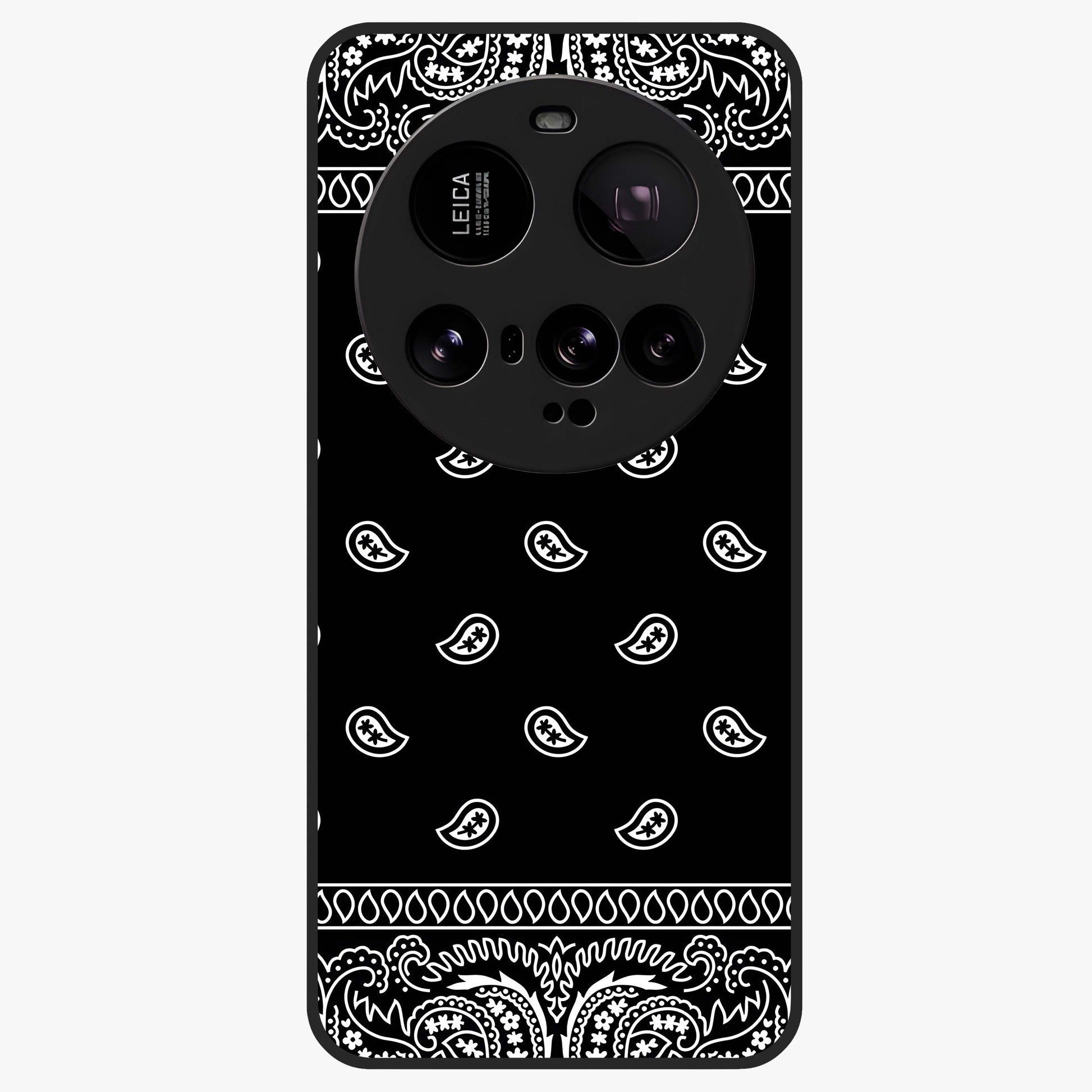 Retro Rebel Threads Glass Case showing flat back view with vintage street style artwork and glossy glass finish.