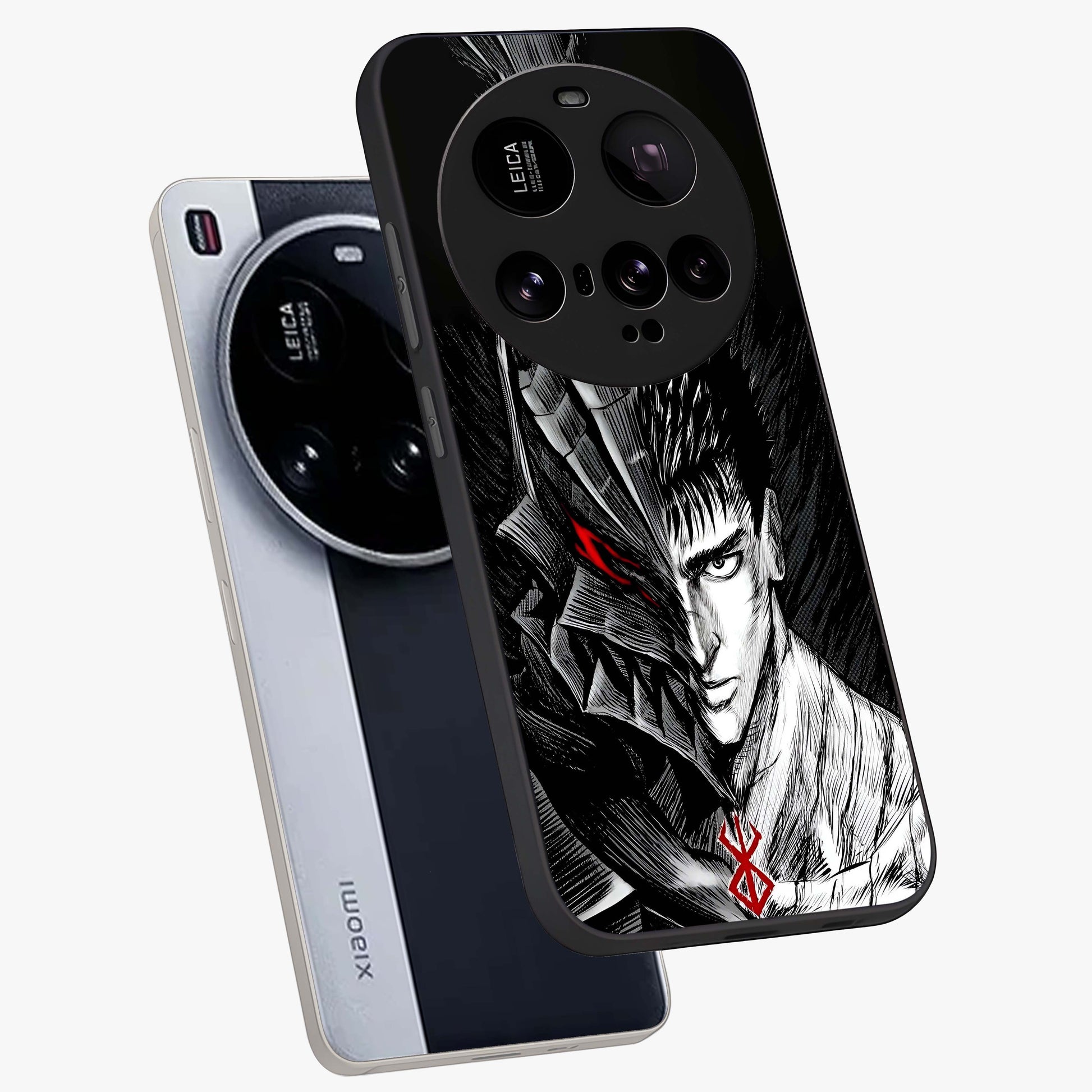 Berserker Blood Oath Glass Case displayed in angled mockup highlighting dark fantasy graphic design and powerful theme.