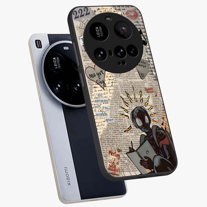 City Dream Sketch Glass Case displayed in angled mockup highlighting minimal city illustration with aesthetic sketch style.
