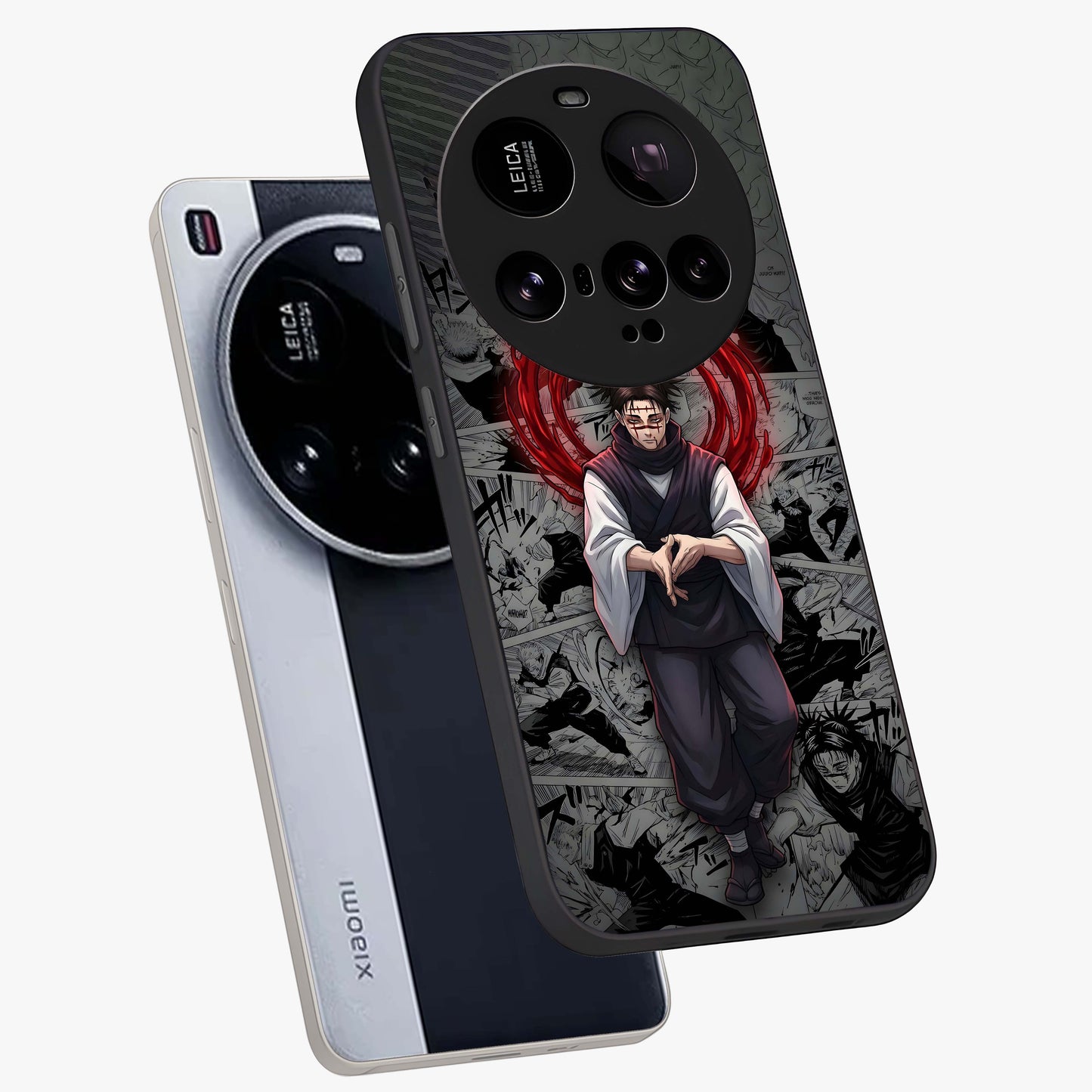 Cursed Ritual Ascension Glass Case displayed in angled mockup highlighting mystical ritual illustration with supernatural aesthetic.