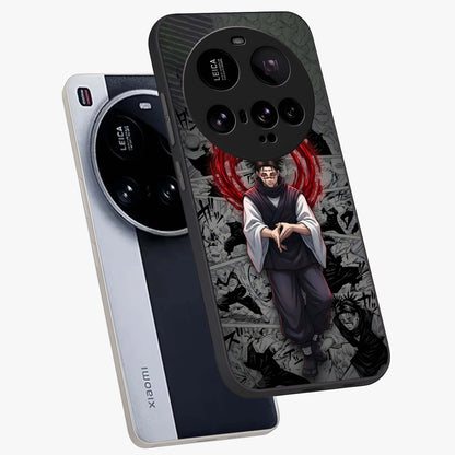 Cursed Ritual Ascension Glass Case displayed in angled mockup highlighting mystical ritual illustration with supernatural aesthetic.