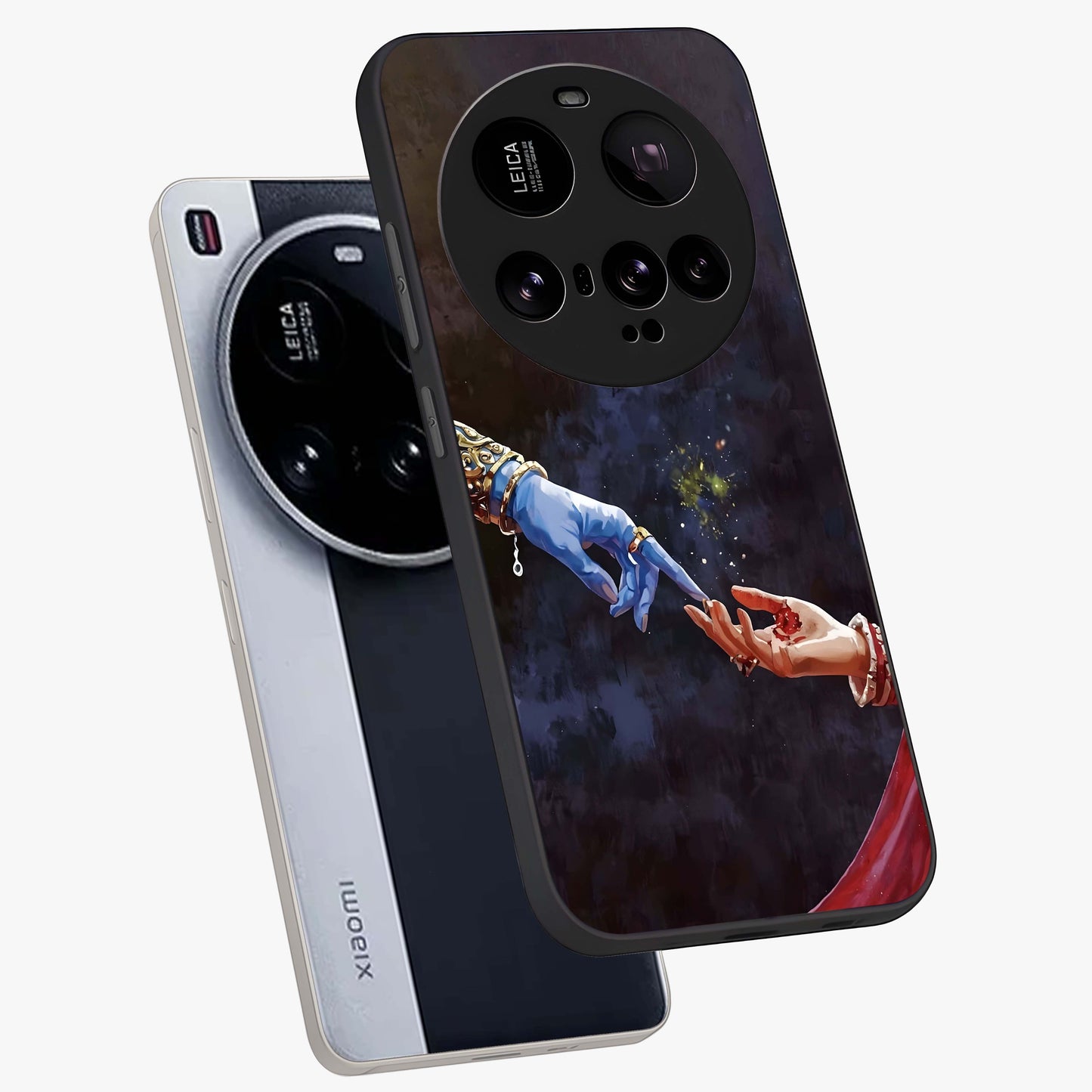 Divine Touch Eternal Glass Case displayed in angled mockup highlighting elegant divine inspired design with calm aesthetic style.