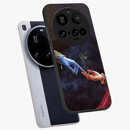 Divine Touch Eternal Glass Case displayed in angled mockup highlighting elegant divine inspired design with calm aesthetic style.