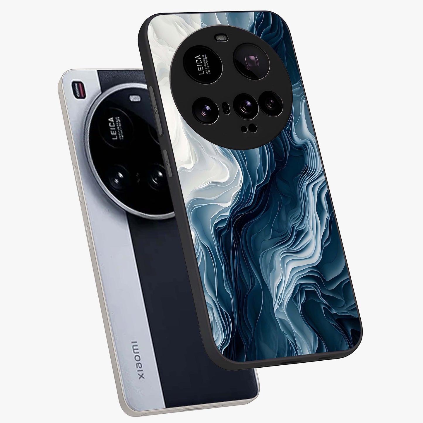 Ethereal Paper Marble Glass Case displayed in angled mockup highlighting elegant marble pattern with modern aesthetic style.