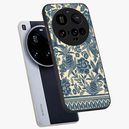 Heirloom Wild Bloom Glass Case displayed in angled mockup highlighting botanical bloom design with classic aesthetic style.