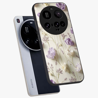 Lilac Breeze Harmony Glass Case displayed in angled mockup highlighting calm lilac breeze design with soothing aesthetic style.