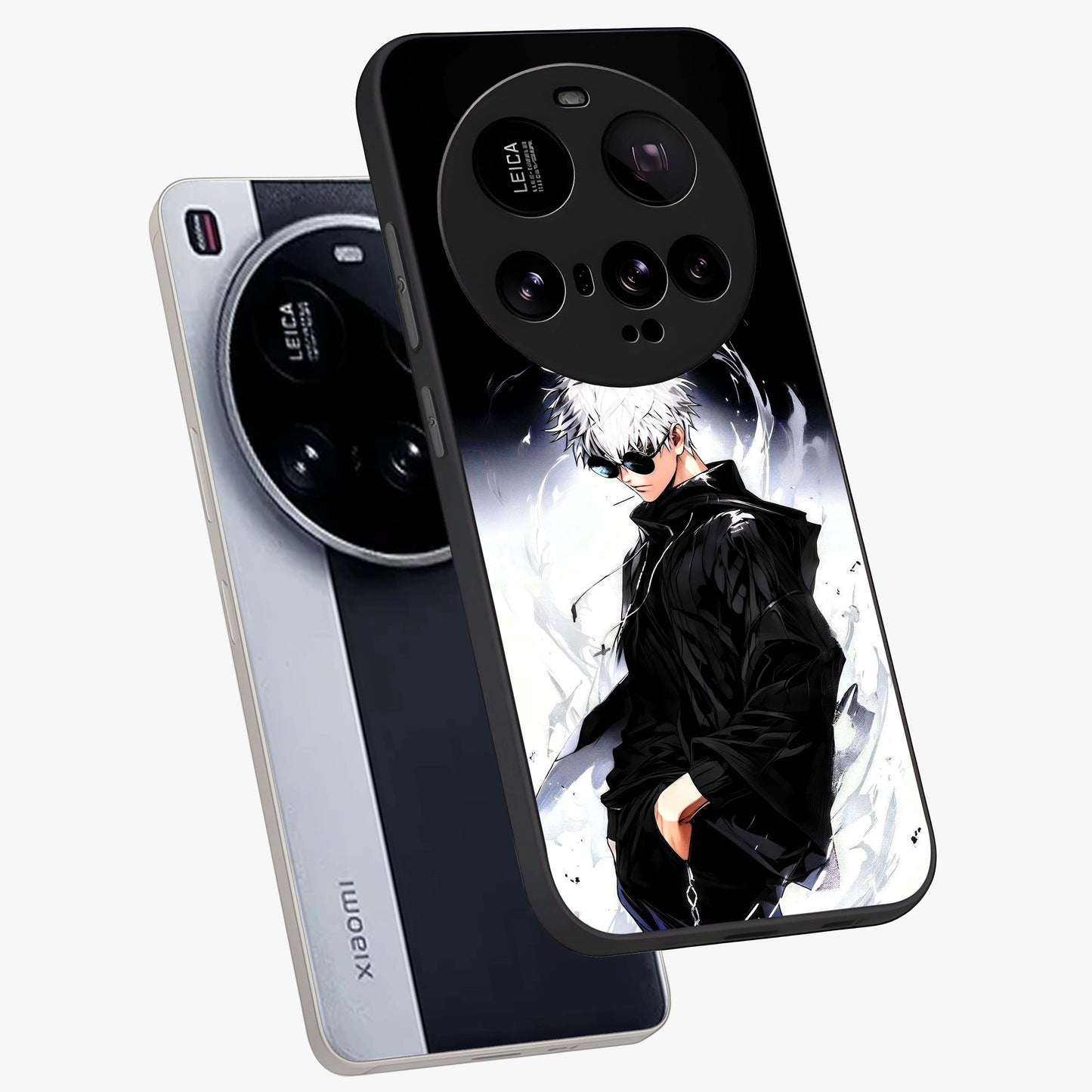 Limitless Shadow King Glass Case displayed in angled mockup highlighting dramatic dark hero design with intense aesthetic.