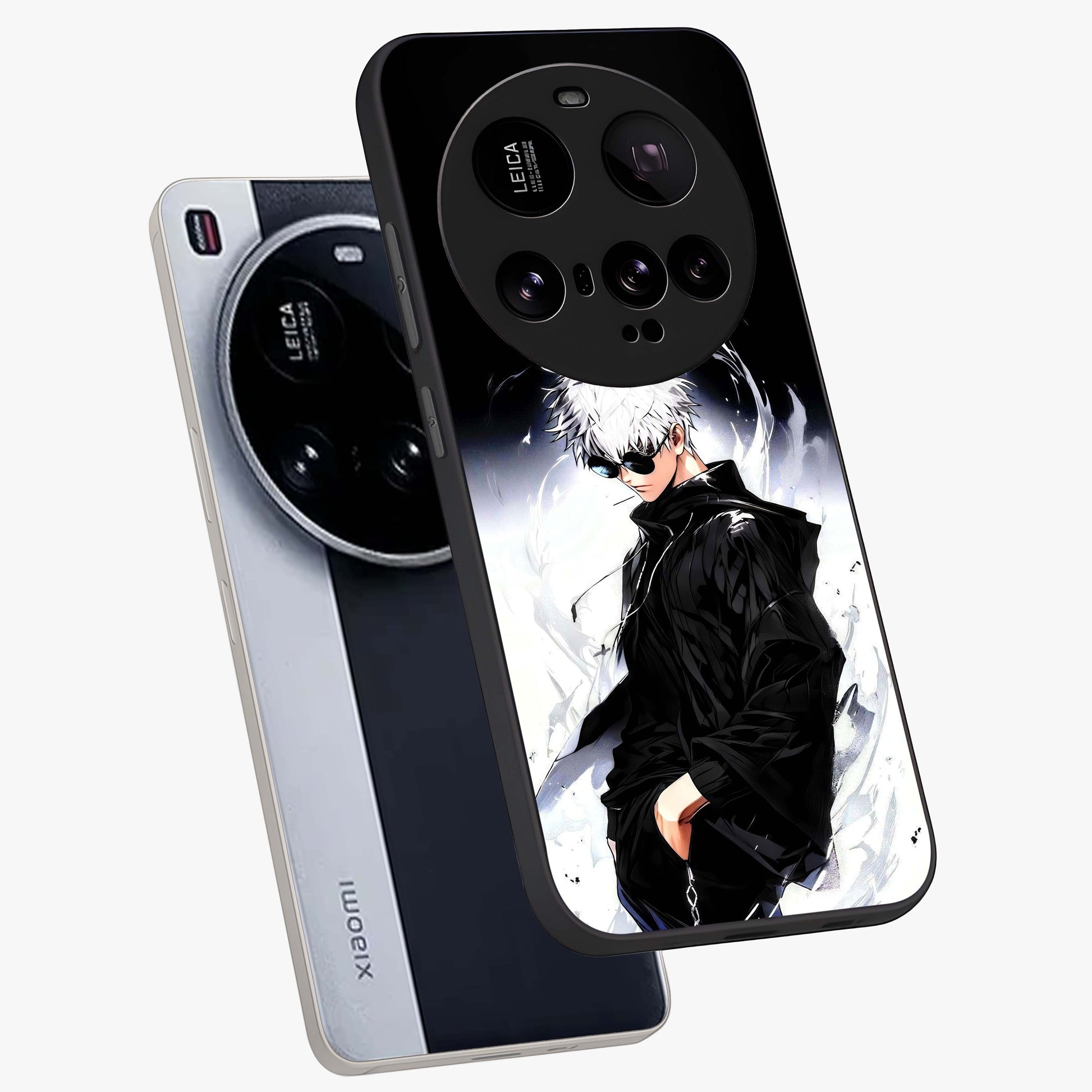 Limitless Shadow King Glass Case displayed in angled mockup highlighting dramatic dark hero design with intense aesthetic.