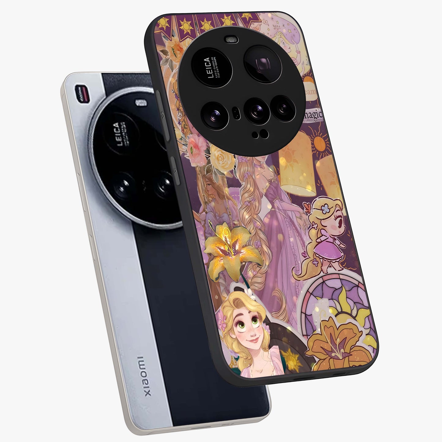 Magical Tangled Dream Glass Case displayed in angled mockup highlighting whimsical fantasy design with magical aesthetic.