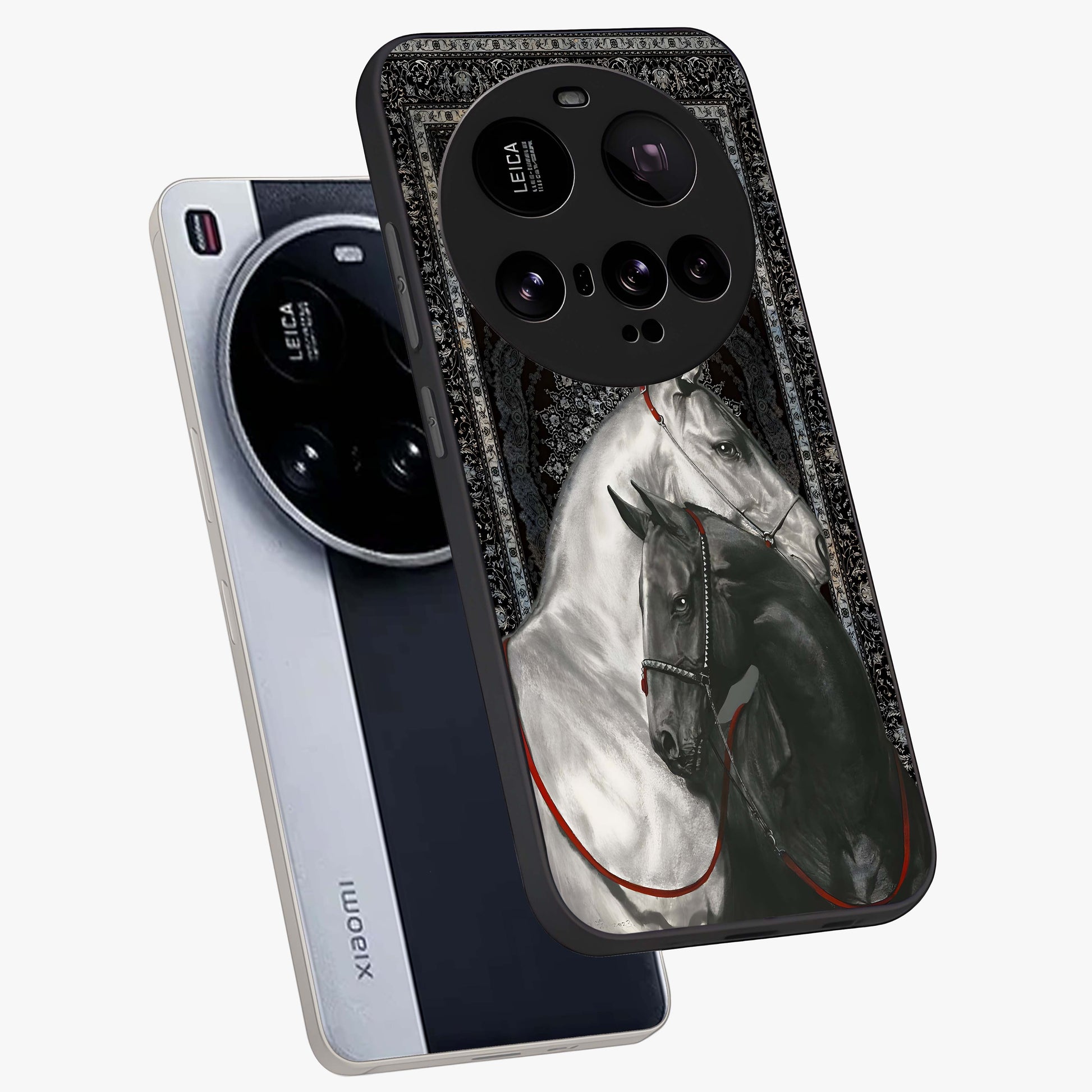 Majestic Ride Legacy Glass Case displayed in angled mockup highlighting sleek vehicle design with bold racing aesthetic.