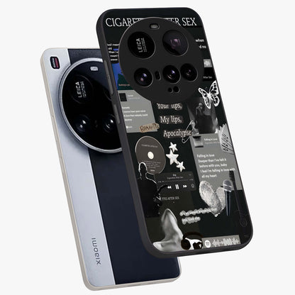 Midnight Love Echo Glass Case displayed in angled mockup highlighting elegant love inspired design with deep aesthetic style.