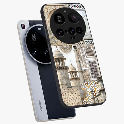 Mughal Marble Legacy Glass Case displayed in angled mockup highlighting elegant heritage marble artwork with royal aesthetic.