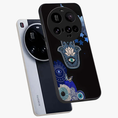 Mystic Hand Aura Glass Case displayed in angled mockup highlighting magical aura design with spiritual aesthetic style.