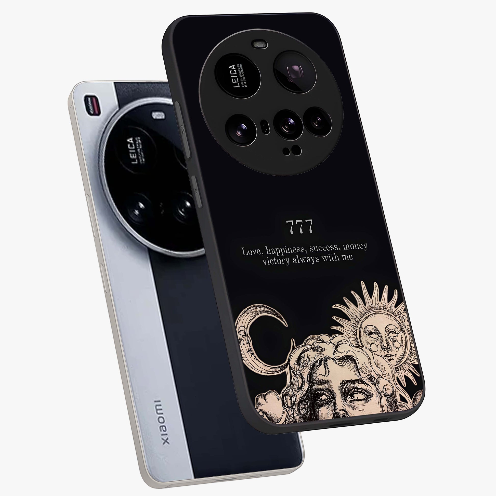 Mystic Victory Aura Glass Case displayed in angled mockup highlighting energetic aura design with bold mystical aesthetic.