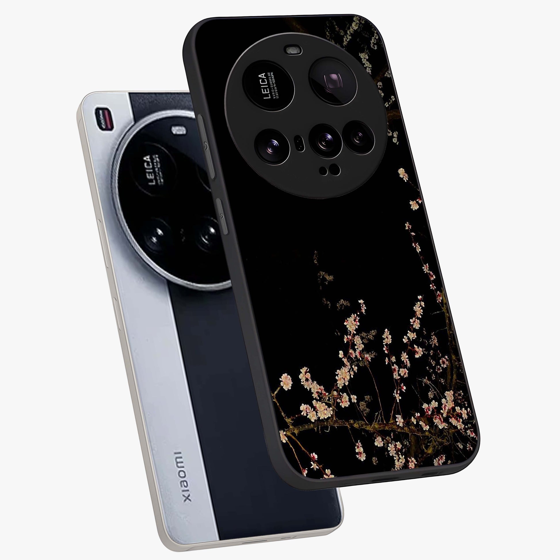 Petal Moon Light With Custom Name Glass Case displayed in angled mockup highlighting delicate petal design with custom name feature.