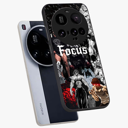 Relentless Power Focus Glass Case displayed in angled mockup highlighting bold statement design with modern aesthetic style.