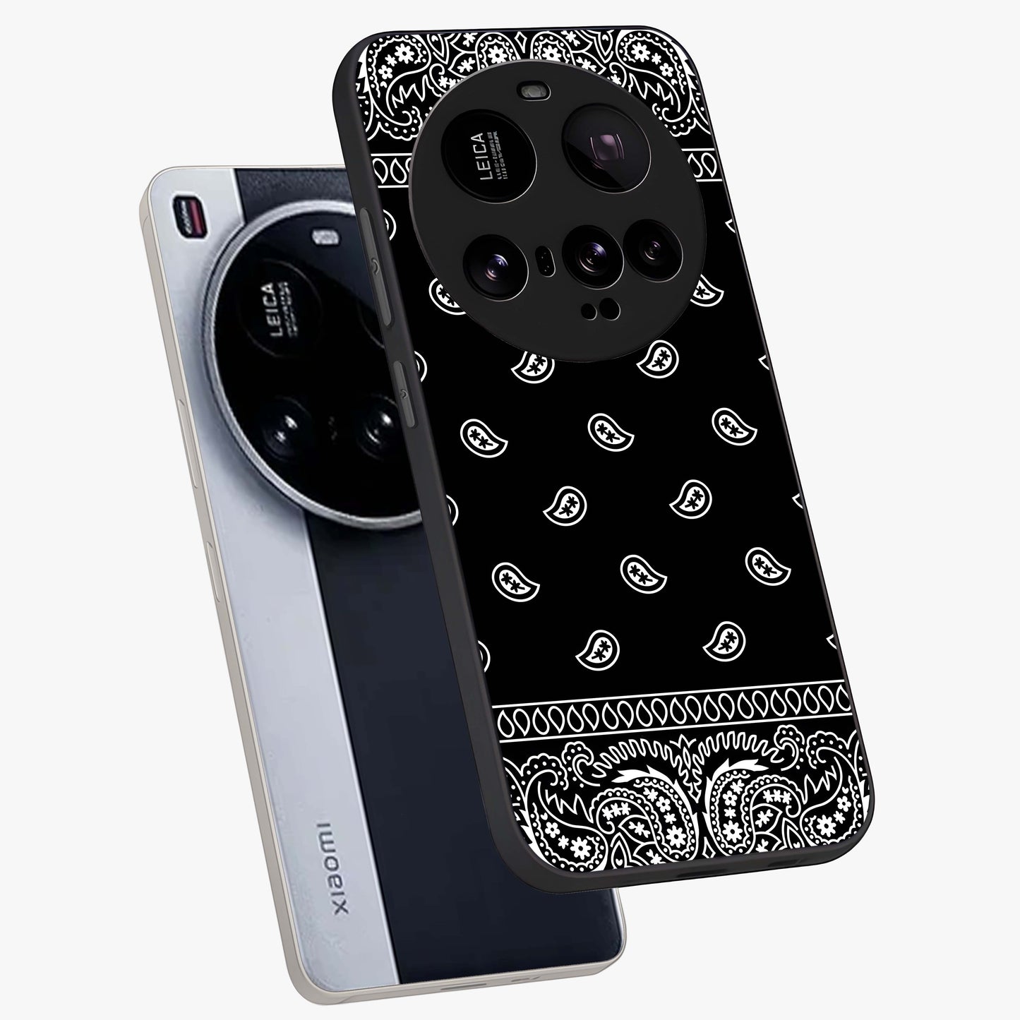 Retro Rebel Threads Glass Case displayed in angled mockup highlighting retro inspired graphic design with rebellious aesthetic.