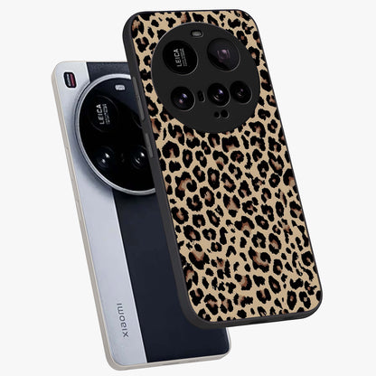 Savage Chic Pattern Glass Case displayed in angled mockup highlighting bold fashion inspired design with chic aesthetic.