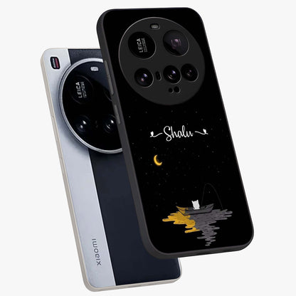 Silent Night Row Glass Case displayed in angled mockup highlighting peaceful evening design with dreamy night aesthetic.