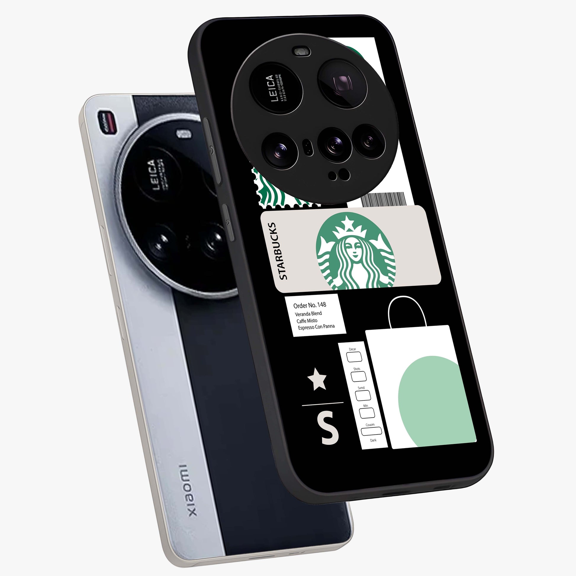 Starbucks Mocha Glass Case displayed in angled mockup highlighting stylish mocha themed design with cozy café aesthetic.