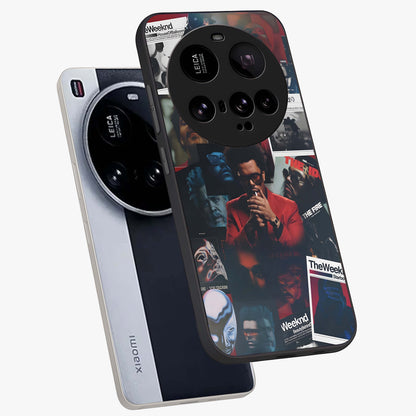 The Weeknd Glass Case displayed in angled mockup highlighting stylish pop culture inspired design with modern aesthetic.