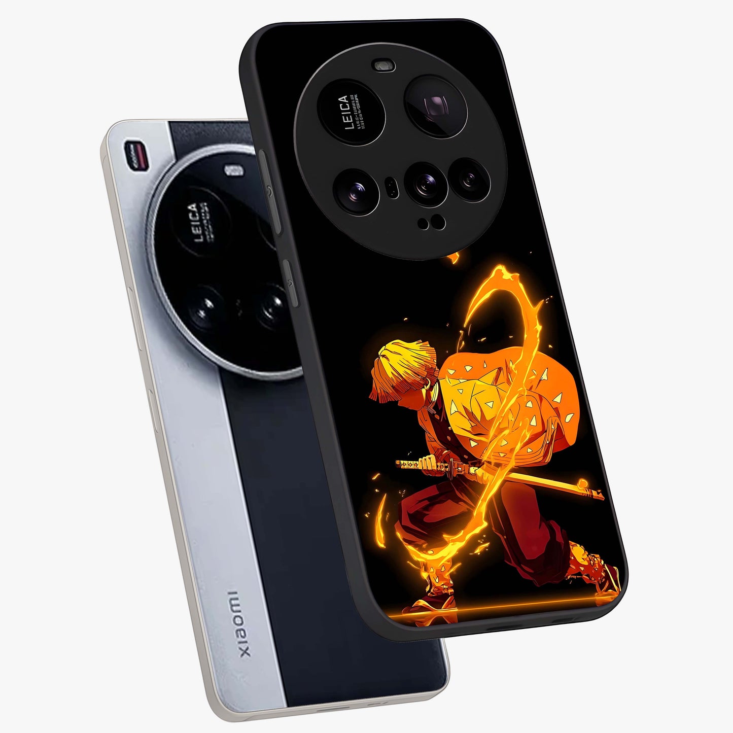 Thunder Flame Execution Glass Case displayed in angled mockup highlighting dramatic fire themed design with intense fantasy aesthetic.