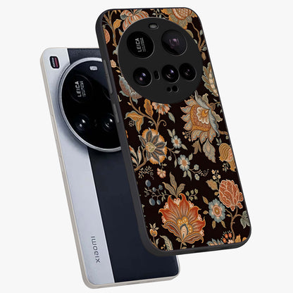 Vintage Floral Dream Glass Case displayed in angled mockup highlighting elegant vintage flower design with soft aesthetic style.