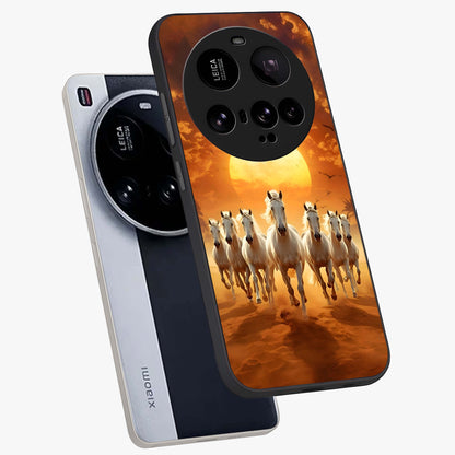 Wild Sunset Majesty Glass Case displayed in angled mockup highlighting vibrant sunset sky design with scenic aesthetic.