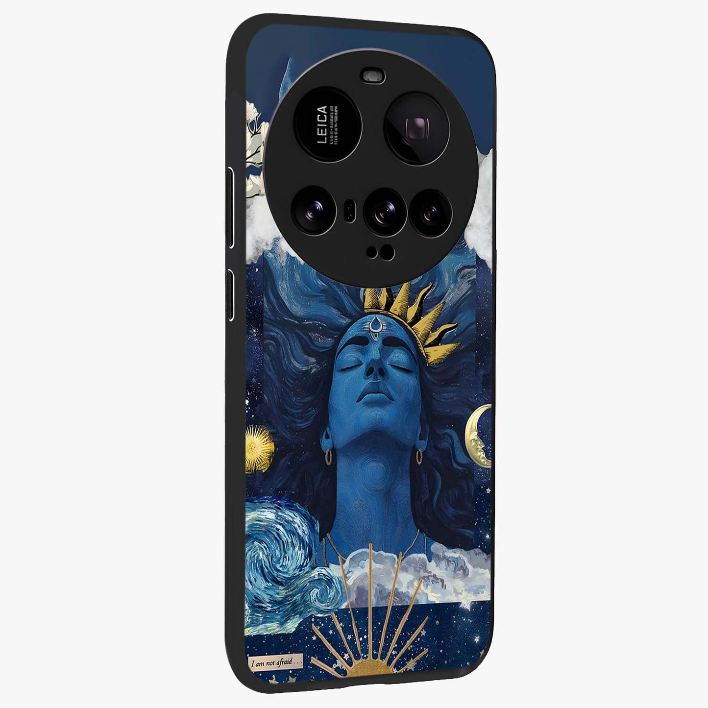Aesthetic Lord Shiva Glass Case upright view showcasing powerful Lord Shiva artwork with devotional theme.