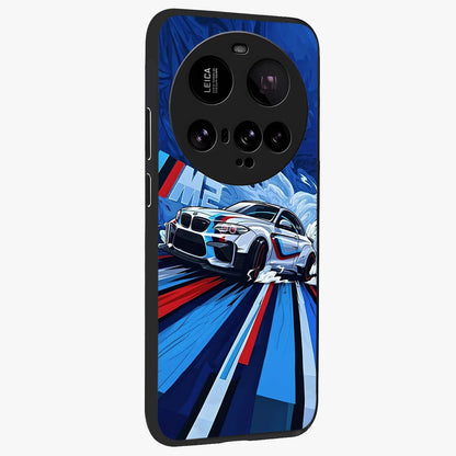 Drift Power Rush Glass Case upright view showcasing high speed racing artwork with bold automotive theme.