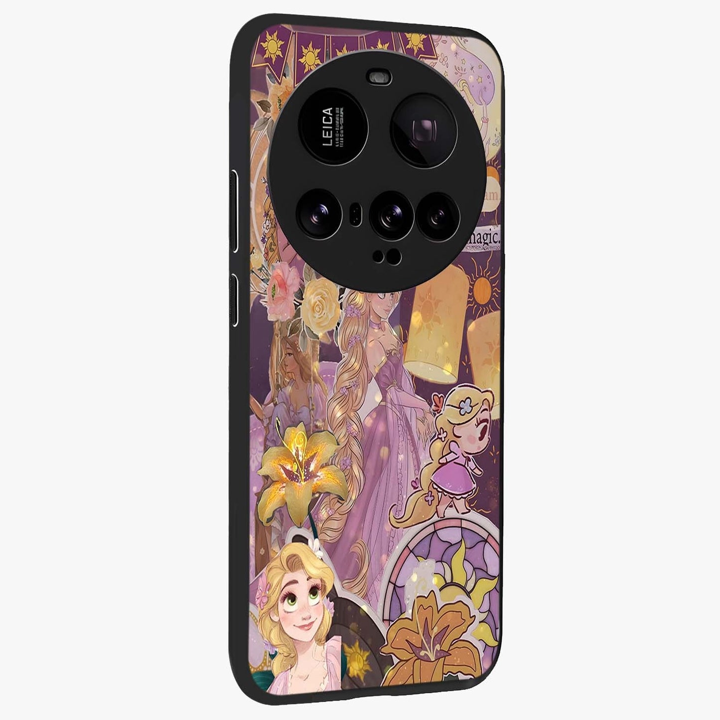 Magical Tangled Dream Glass Case upright view showcasing enchanting artistic artwork with dreamy fantasy theme.