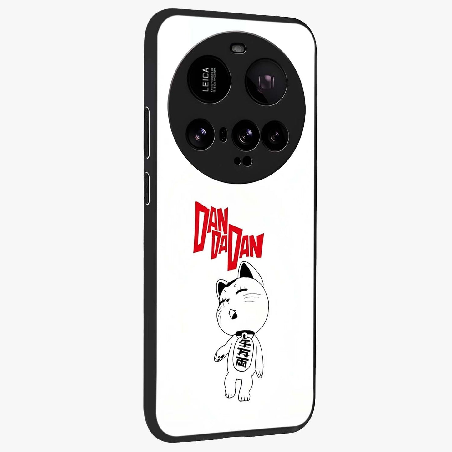 Playful Spirit Charm Glass Case upright view showcasing vibrant charm artwork with fun artistic theme.